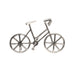 the cute silver bicycle