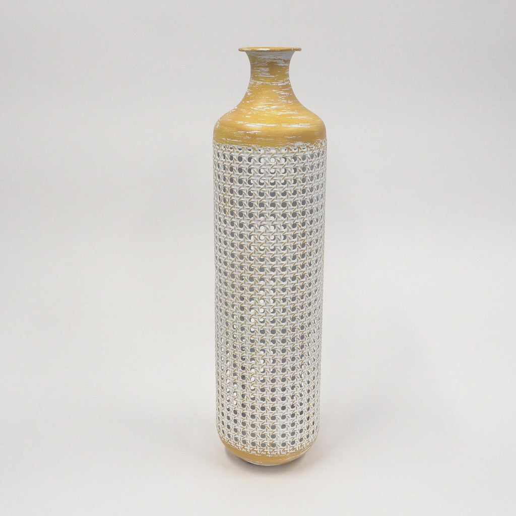 metal 2-tone vase